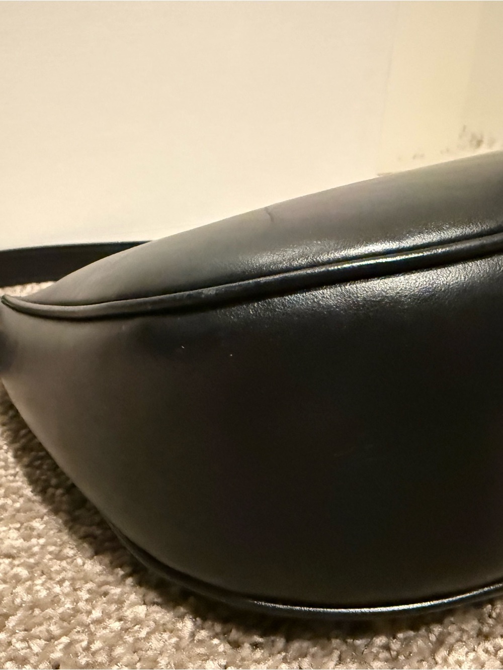 Celine Black Leather Triomphe Shoulder Bag - Picture 9 of 12